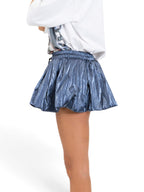 METALLIC BALLOON SKIRT