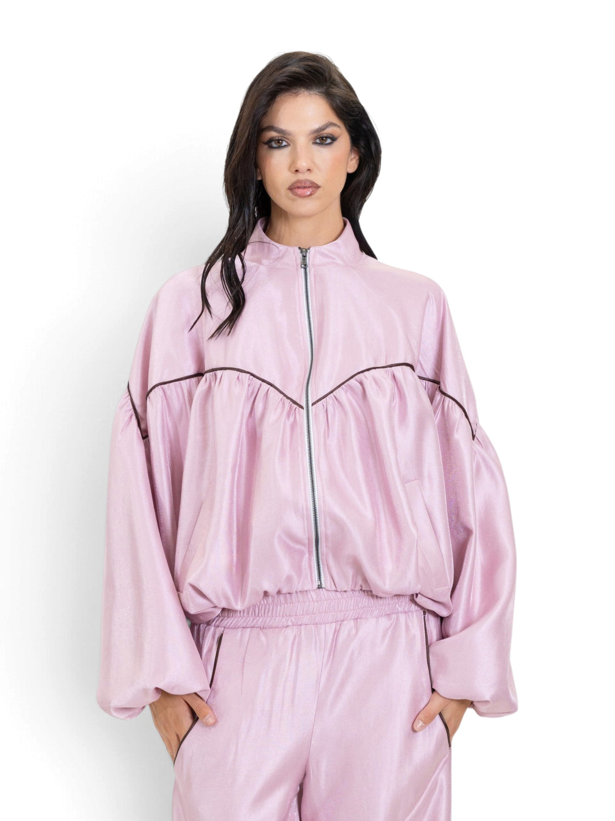 PINK BOMBER JACKET