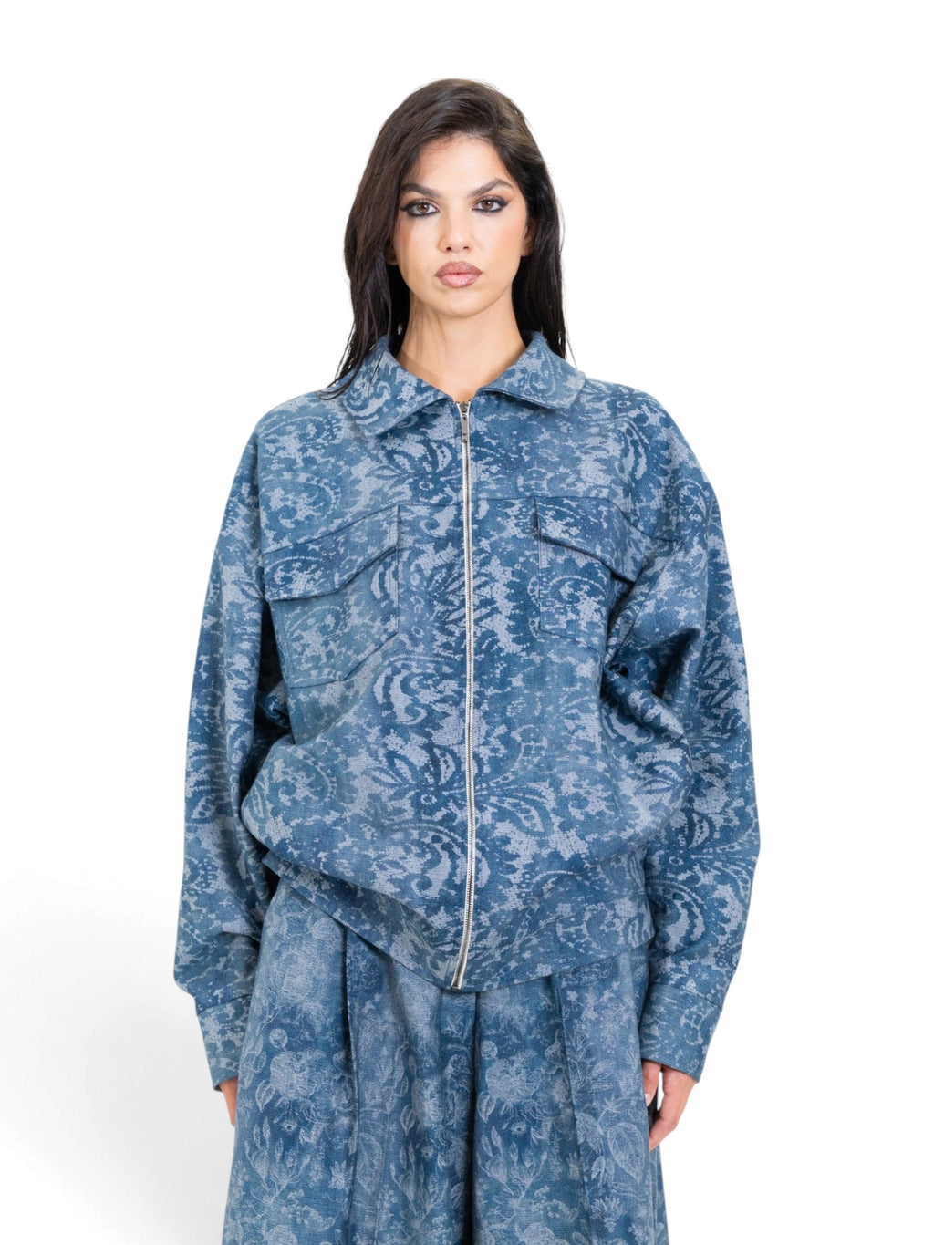 LACE DENIM JACKET