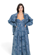 LACE DENIM JACKET