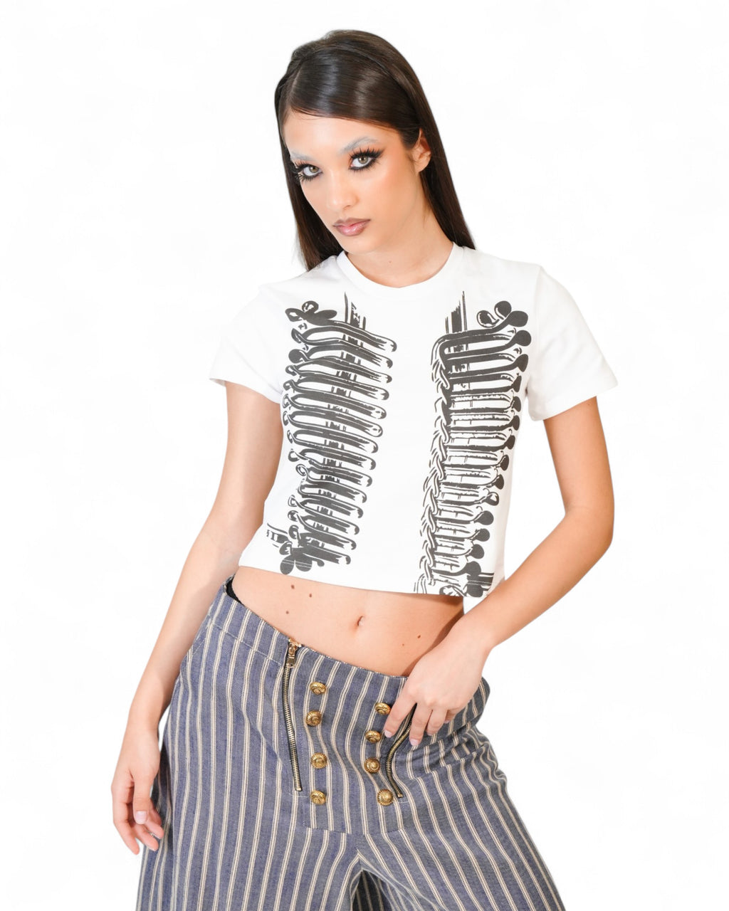 PRINTED CROPPED T-SHIRT