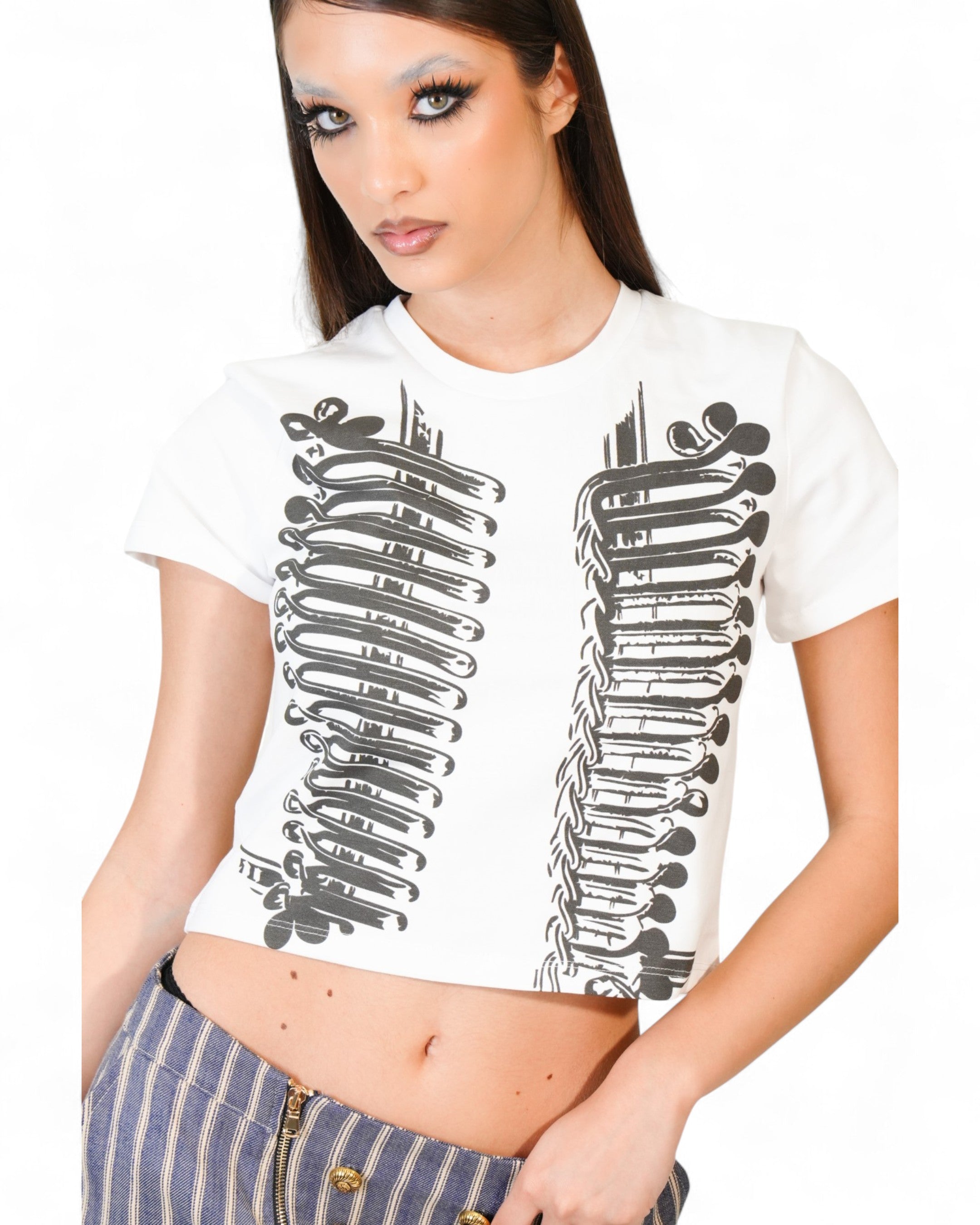 PRINTED CROPPED T-SHIRT