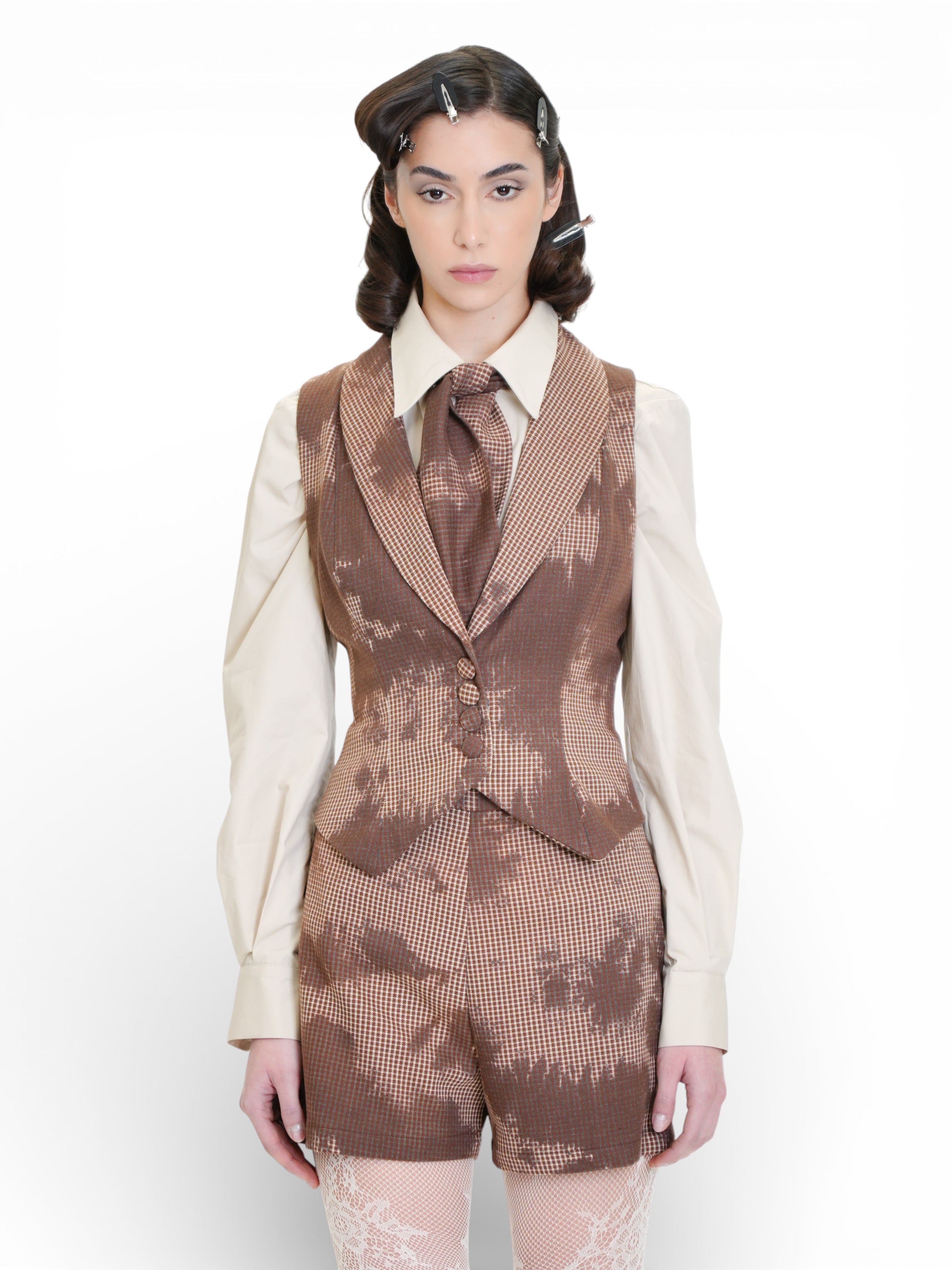 GILET VINTAGE CHECK