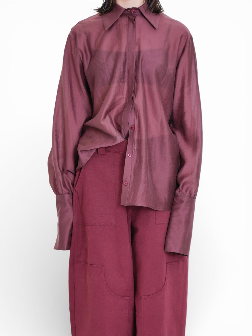CAMICIA SEMITRASPARENTE