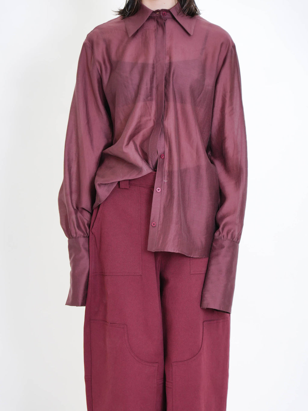 CAMICIA SEMITRASPARENTE