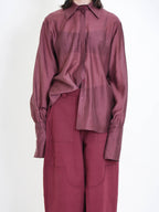 CAMICIA SEMITRASPARENTE