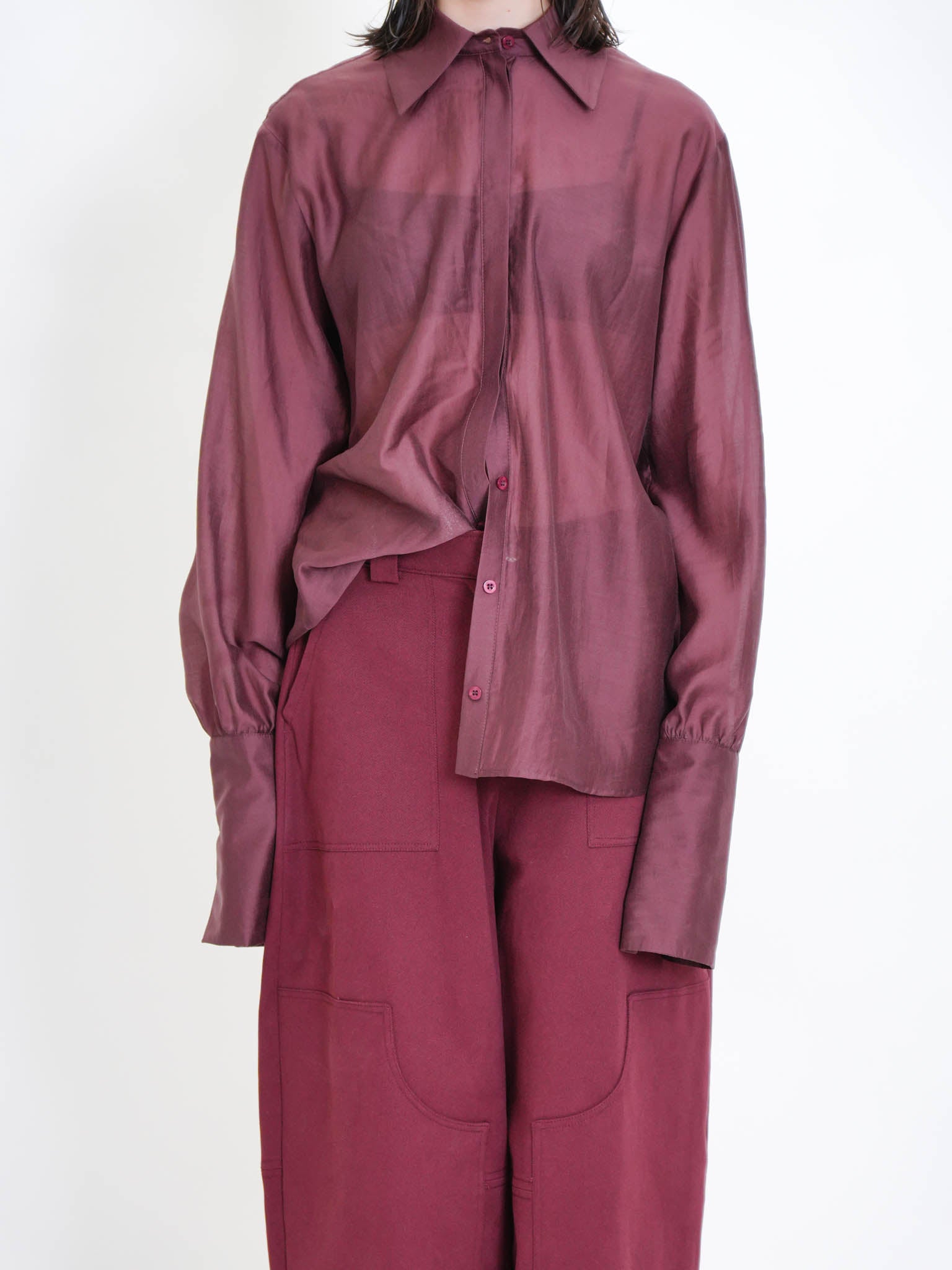 CAMICIA SEMITRASPARENTE